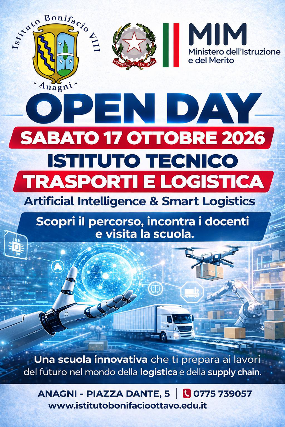Open Day Istituto Tecnico Trasporti e Logistica – Istituto Bonifacio VIII
